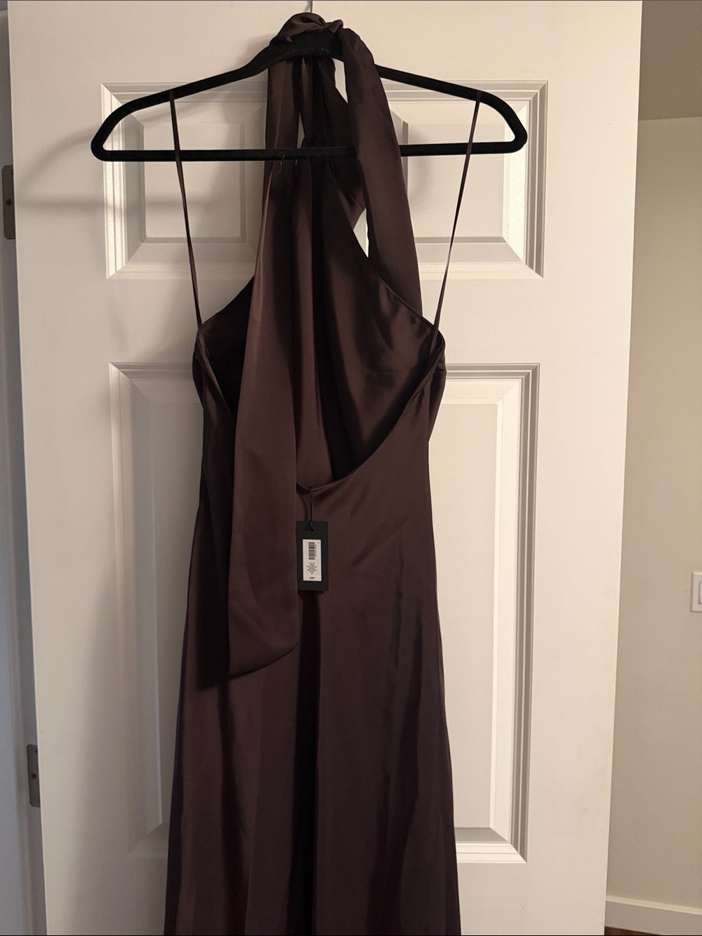Aritzia Ten Tidal Satin Halter Dress - Picture 2 of 8